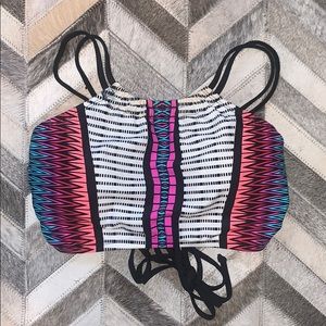 Tribal High Neck Bikini Bathing Suit Top D/DD